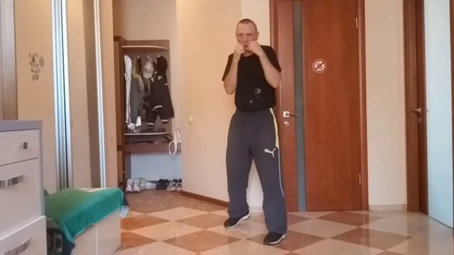 Атака прямым ударом правой в голову, защита подставко? смотреть онлайн