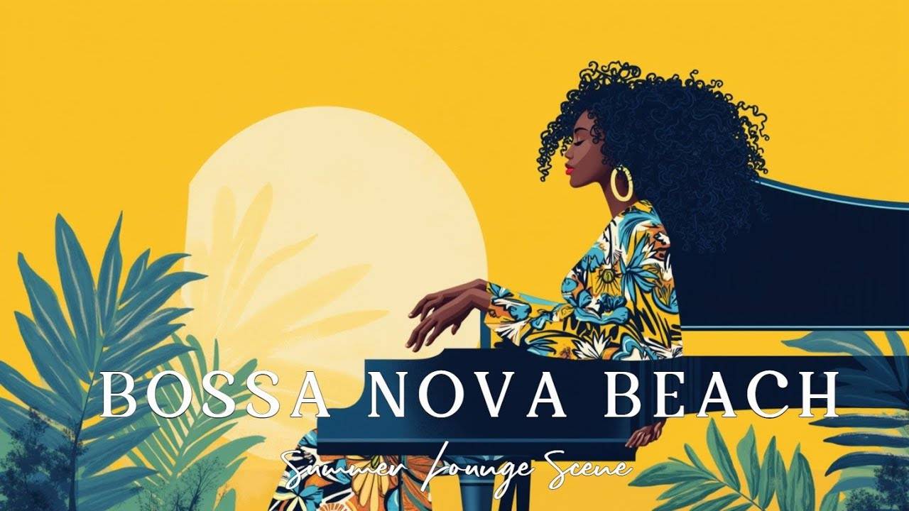 Summer Tropical Lounge Music Gentle Relaxing Bossa Nova Piano for Chill Vibes 🌴