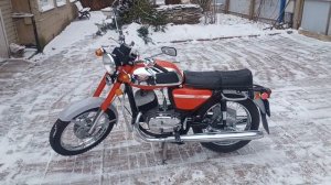 Запуск зимой Ява 634