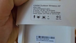 Уличная точка доступа WiFi, 2 диапазона 2.4 и 5.8 ГГц. Внешни