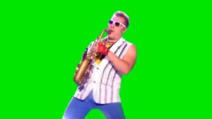 Скачать 🔥 «Мем: Epic Sax Guy - Футаж на Зеленом Фоне»