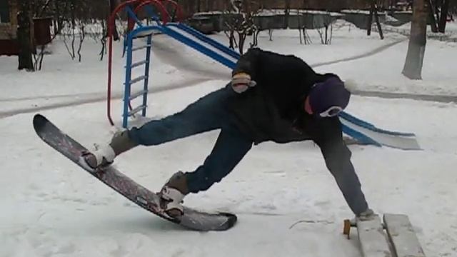 сноукайтборд EZ Boards Promodel Nikolay Rakhmatov 2010 (first test)