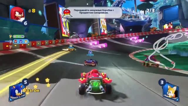 Sonic Racing Соник гонки: пробую прикольные детские гоночки.