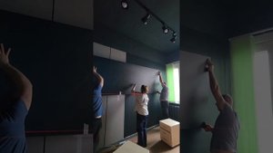 Парящие панели с подсветкой для ТВ зоны