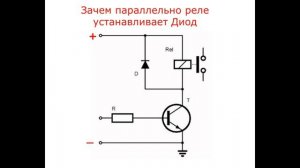 Почему диод ставят параллельно реле ? ВАЖНЫЙ секрет ?