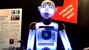 Бал роботов. РОБОТ ТЕСПИАН. Видео для детей. Выставка р