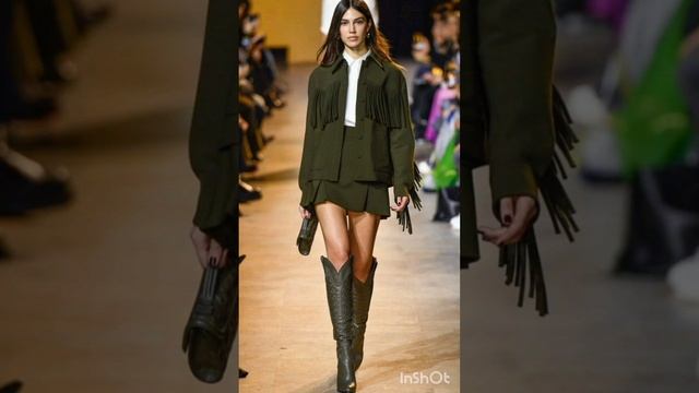 Стильные образы, модный оливковый. смотреть онлайн