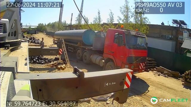 Камеры на автокране: пример работы с кабины водителя, ?