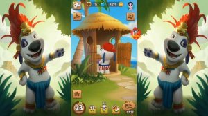 МОЙ ГОВОРЯЩИЙ ХЭНК #21 Друзья Говорящий Том и Анджела развлекательное видео для детей-яркий летспле