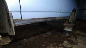 Замена порогов на профильную трубу 80\80 3мм. и частичная