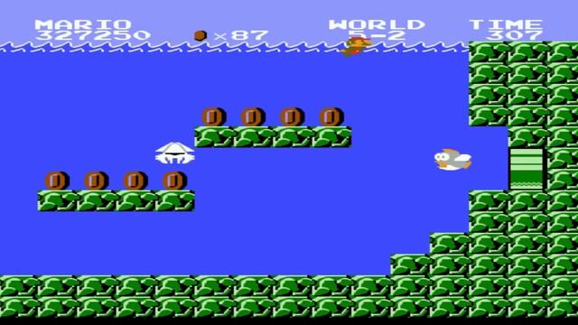 Прохождение Super Mario Bros. World 5-2 смотреть онлайн