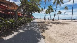 HAWAII PEOPLE  3 Hour Walking on the Beach and Street in Waikiki #vacation #walking #waikikibeach