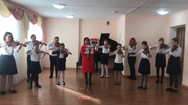 Казахстан, Нур-Султан, ДМШ #2. Ансамбль скрипачей - А.Бабаджанян «Танец» смотреть онлайн