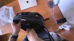 Samsonite Classic Leather Slim Backpack, распаковка и обзор рюкзака для M