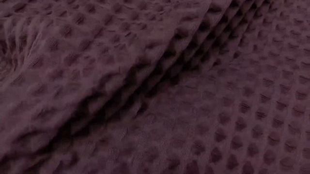 Вафельное премиум-полотно Бохо цв.Темный коричнево-л