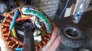 Установка датчика температуры в мотор колесо за 140р.