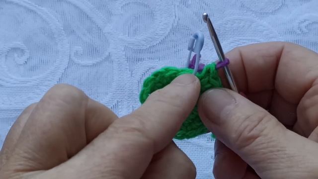 Круглый коврик крючком. смотреть онлайн