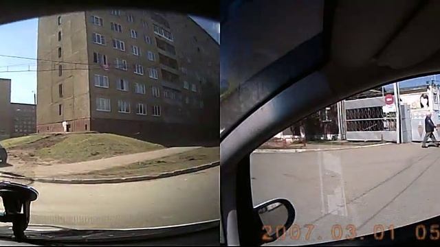 Тест зеркало с двумя видеорегистраторами смотреть онлайн