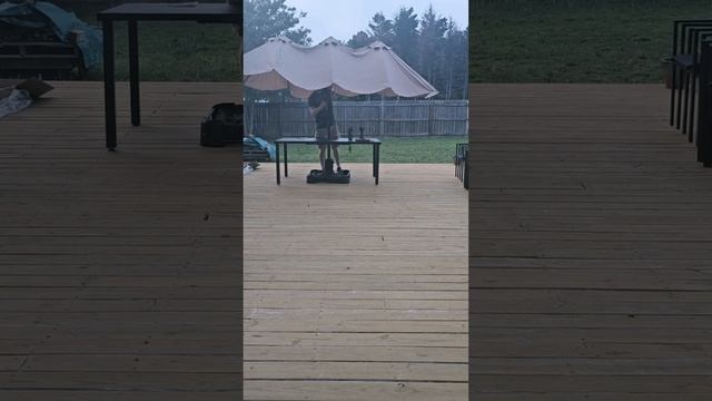Купили стол и зонтик для двора. #мойдвор #сша #мойдом #м? смотреть онлайн
