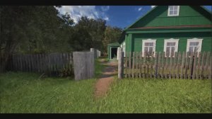 Деревенский домик в 3д