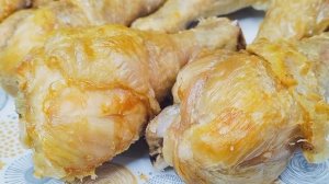 Куриные ножки, запечённые на соли в духовке + чесночный соус