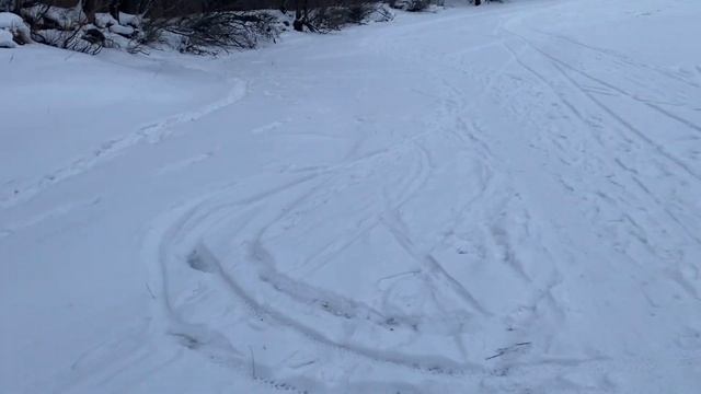 Зимний тест складного электровелосипеда (двухподвес) смотреть онлайн