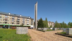 (Рыбинск-40) РЕМОНТ ОБЕЛИСКА ЗАВЕРШАЕТСЯ