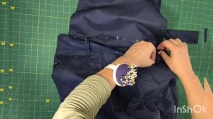 Как укоротить рабочий комбинезон сверху?