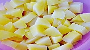 Салат из картофеля и огурца