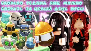 Сколько редких яиц, можно собрать, за целый день игры в мм2 ?