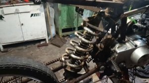 самодельный моноамортизатор на самодельный мотоцикл