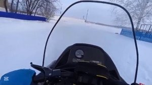 Катаюсь на снегоходе Тайга варяг 500 2часть