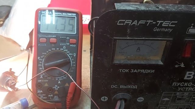 Зарядка АКБ не даёт ток. Ремонт