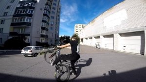 НАВАЛ на BMX CRUISER 26 | чуть НЕ збив БАБКУ на станті | pov GoPro CR