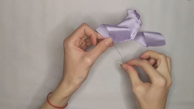Розы из лент/Roses from ribbons/ Elena Demeneva