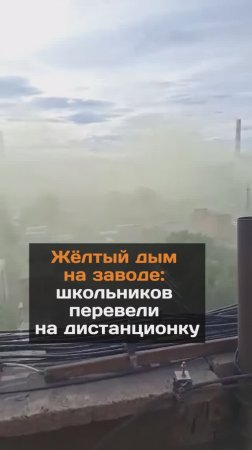 Жёлтый дым на заводе: школьников перевели на дистанционку