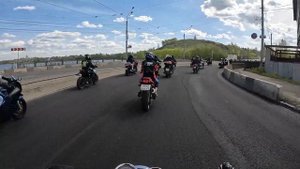 мотопробег по Н.Тагилу вид из колонны