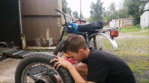 Делаю тормоза на мопеде Карпаты.