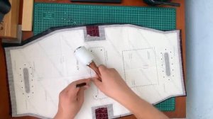 Сумка тоут - выкройка и сборка. Tote bag leather craft pattern