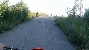 Покатушка на питбайках\ 125 vs 140 кубов