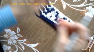 Подушка крючком в технике гобеленовой мозаики. Разбор