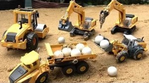 Строительные грузовики для детей | Видео с экскаваторами для детей | Грузовики для детских игрушек