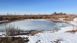 Прогулка на велосипеде к Метеоритному озеру ранней весной