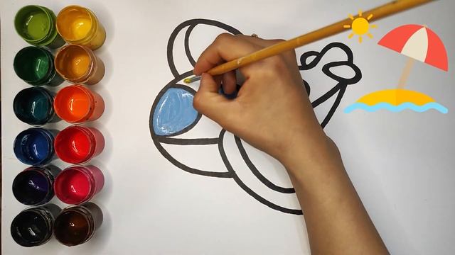 Drawing a plane for children/Рисуем самолет для детей/Bolalar uchun samalyot r смотреть онлайн