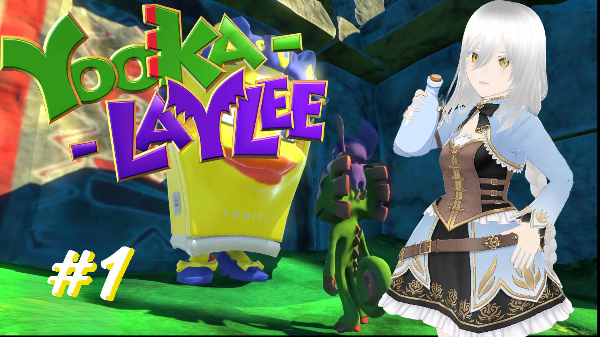 Поиграем в Yooka-Laylee #1 (─‿‿─)