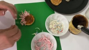 Цветы из маршмеллоу, как сделать хризантему