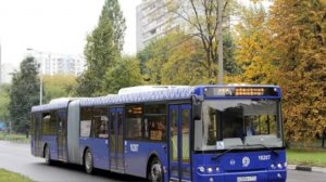 Поездка на синем автобусе ЛиАЗ-6213.22 № 16207 Маршрут № 608 Москва