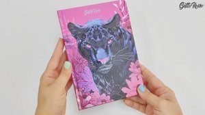 Gatto Rosso. Блокнот в клетку "Дикие кошки" ПАНТЕРА