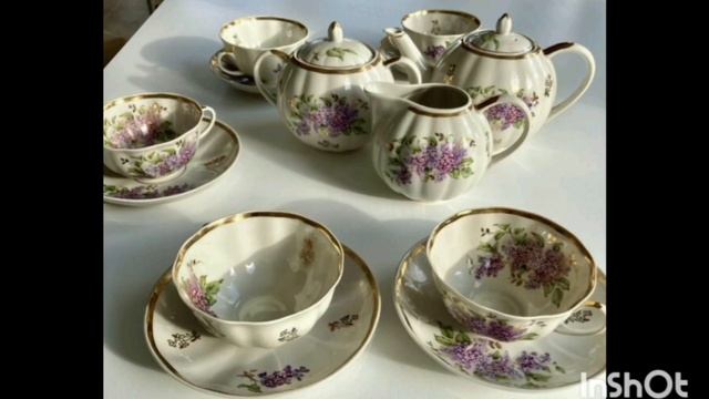 Советский сервиз Сирень ,Дулёво смотреть онлайн