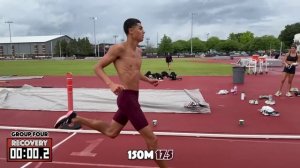 800m Speed Session Workout 1x250-150m, 1x200m-200m